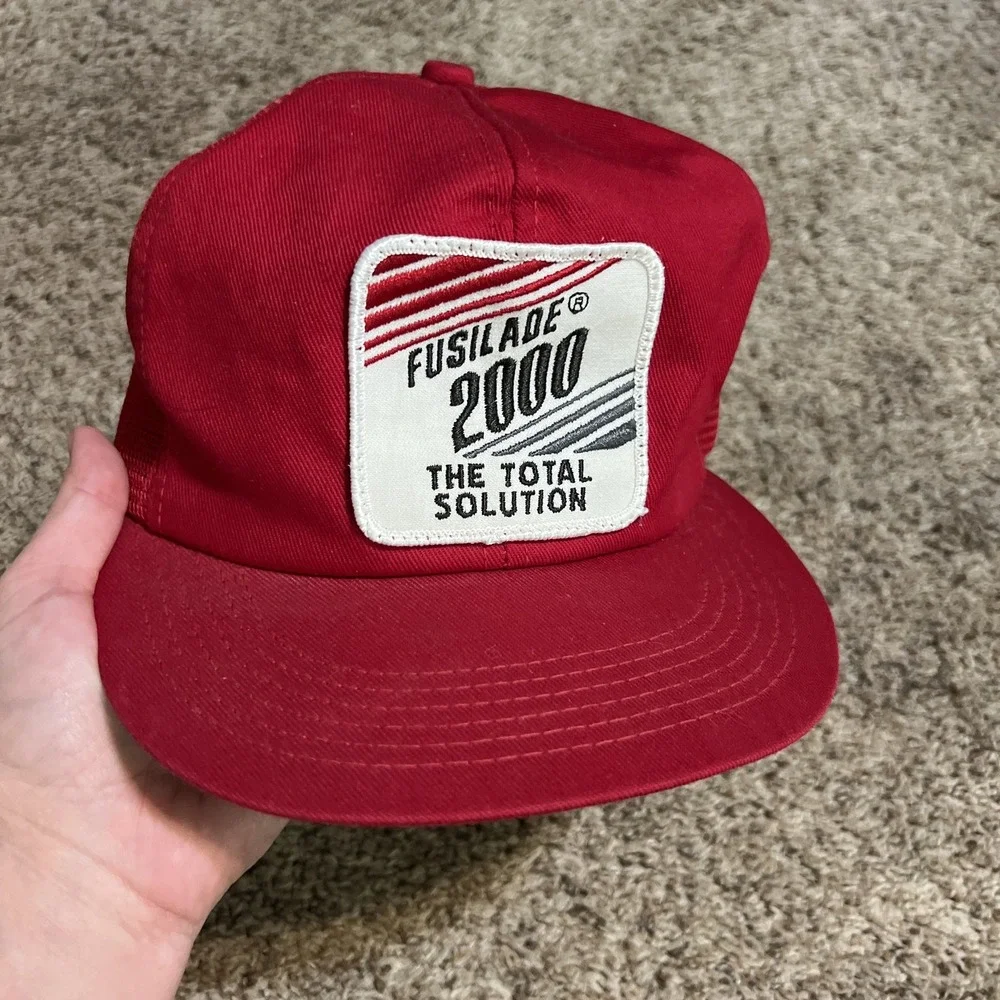 VINTAGE Fusilade 2000‎ Hat Cap Snap Back Mesh Trucker Patch Advertising Mens 90s